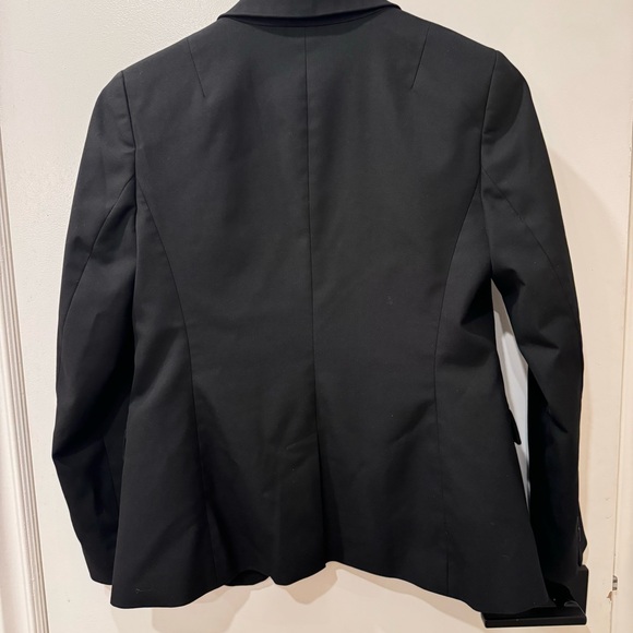 Banana Republic Womens Petite Two Button Pinpoint Lightweight Blazer  Sz 4 - Picture 3 of 8